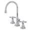 Kingston Brass KS2981ZX Millennium Widespread Bathroom Faucet W/ Brass Pop-Up, Chrome KS2981ZX - alternate 1